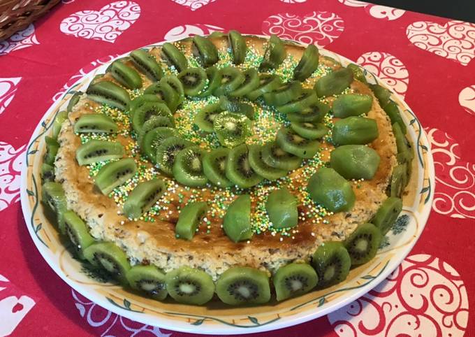 Méthode simple pour Faire Parfait Cheesecake aux kiwis du jardin