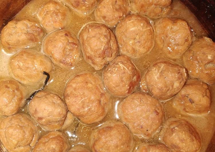 Bola-bola daging(perkedel daging)