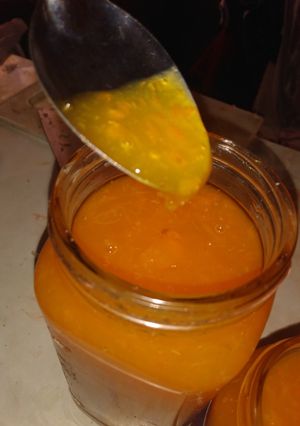 Una foto de Mermelada casera de quinotos. Receta de la abuela !