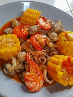 Foto resep Udang kerang saus padang