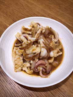 A picture of Curried Squid.
