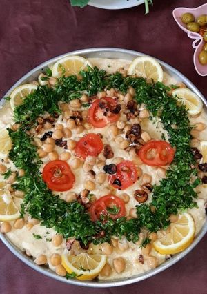 صورة لوصفة فتة حمص