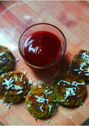 A picture of Karela cutlets.