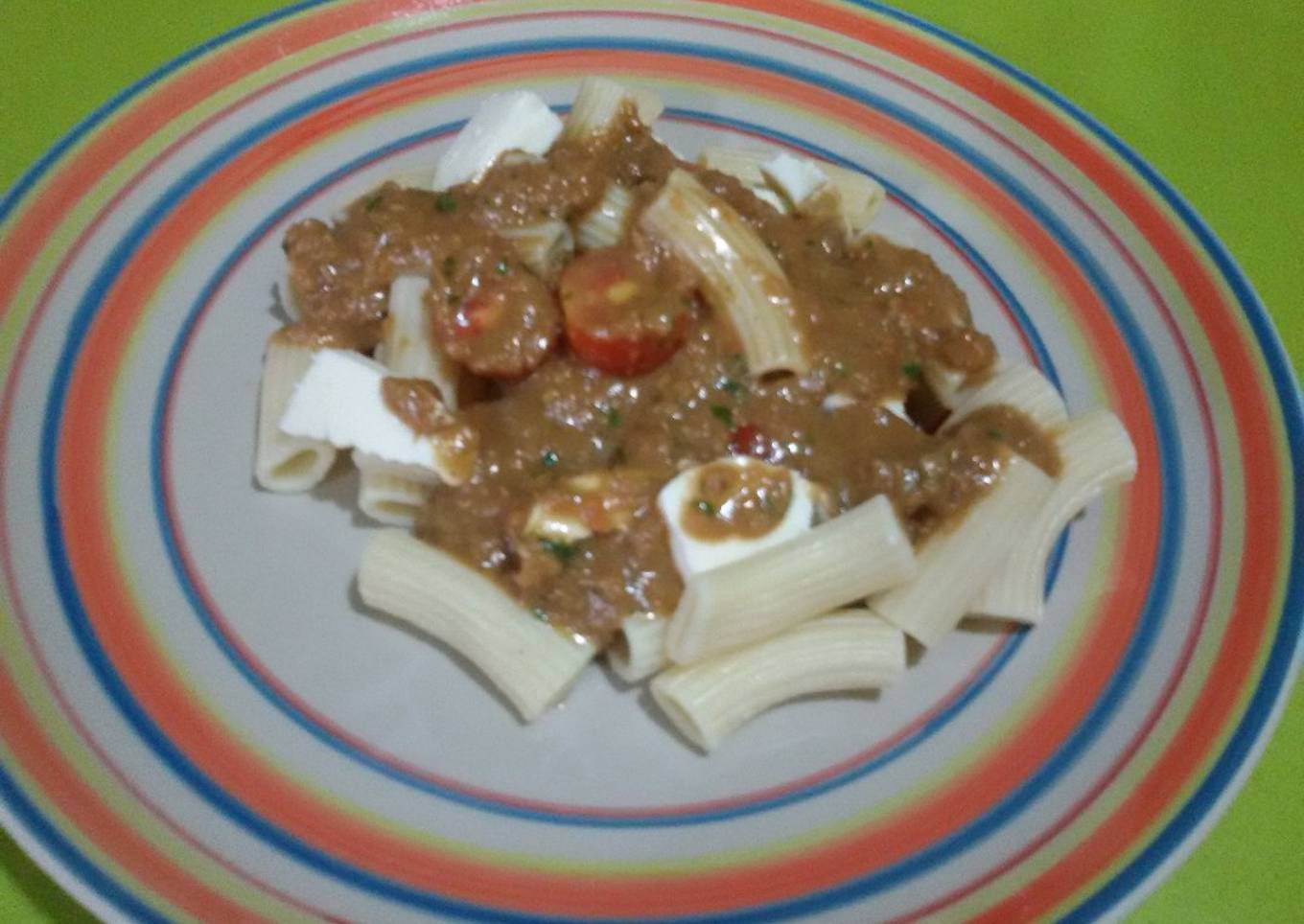 Ensalada de pasta caprese con Thermomix