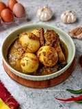 Ayam Telur Kari Goreng (Tanpa Santan)