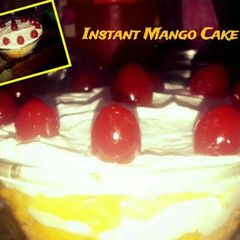 Instant mango cake A picture of Instant mango cake.