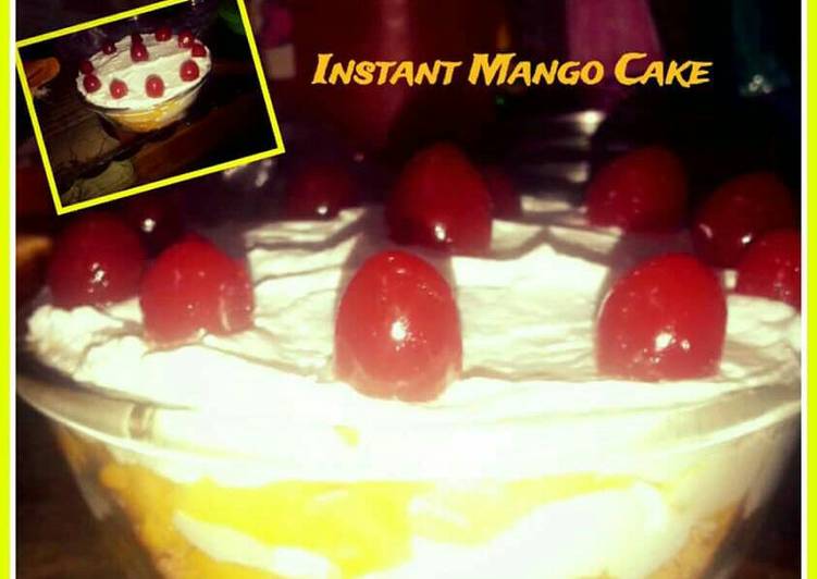 Instant mango cake