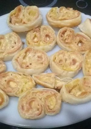 Una foto de Palmeritas con tapa de tarta