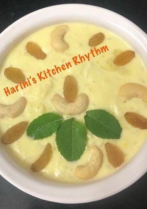 A picture of Ksheerannam/paalpayasam.