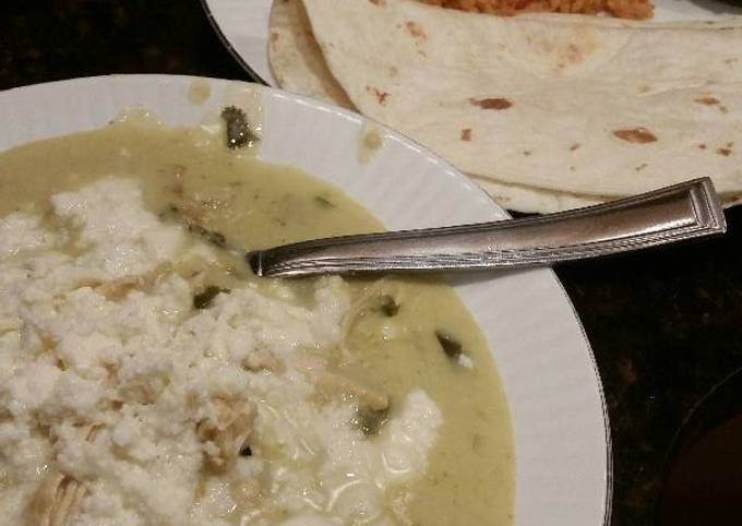 Brad's cream of chicken Verde soup