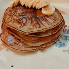 A picture of Banana pancakes 🥞 😋😋.