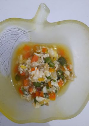 Foto resep Orak arik sayur telor anak (19 bln)