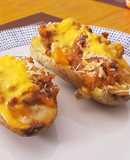 Papas rellenas con carne molida
