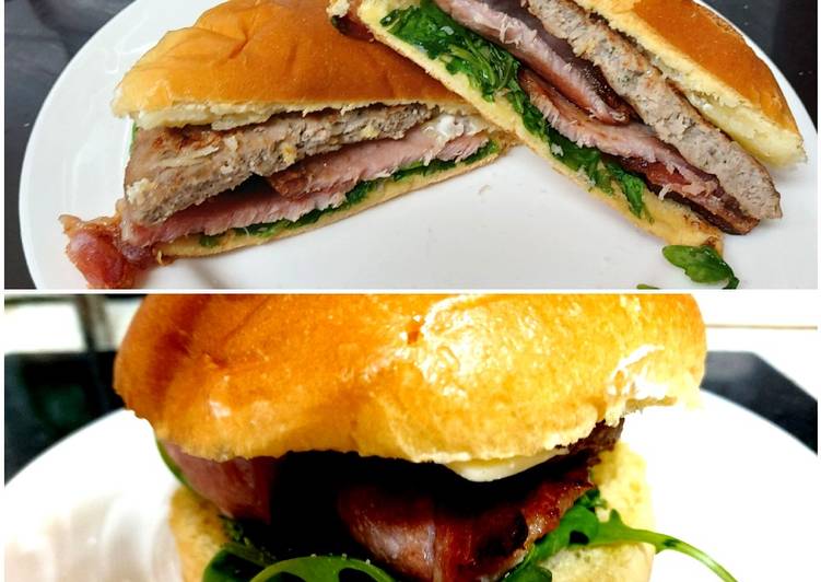 My Sausage Smoked Bacon & Cheese Barm. π