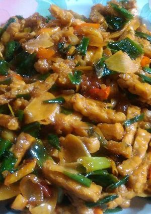 Foto resep Tumis tempe pedas manis