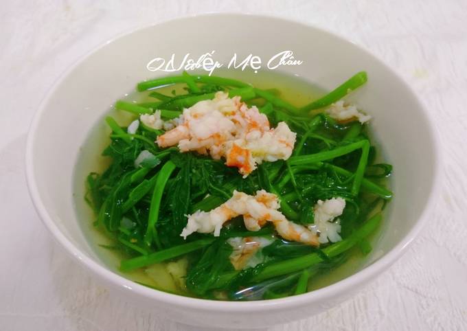Cách Làm Món Canh rau muống nấu tôm của QUÂN NGUYỄN - Cookpad