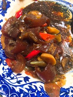 Foto resep Oseng kikil sapi sederhana nikmat bumbu iris