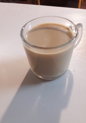 عکسی از دستور قهوه با شیر