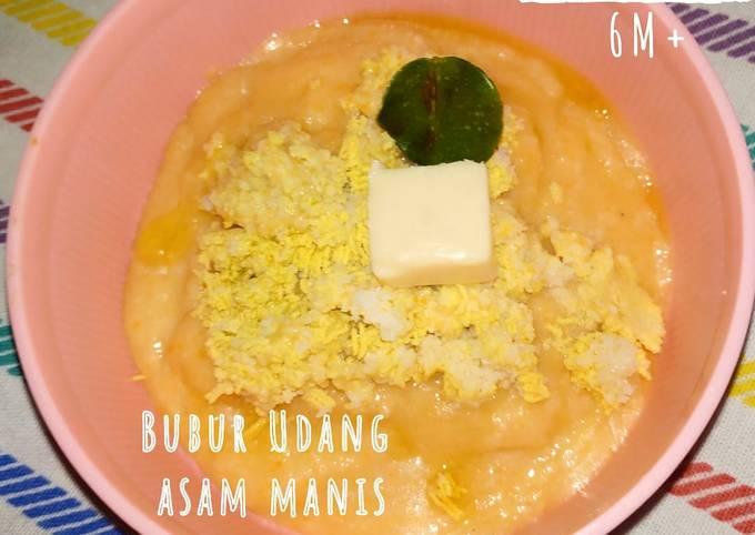 Bubur udang asam manis (mpasi 4⭐)6m+