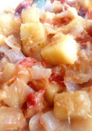A picture of Stir-Fried Cassava.