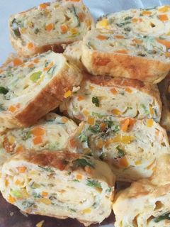 Foto resep Tamagoyaki (telur gulung sayur)