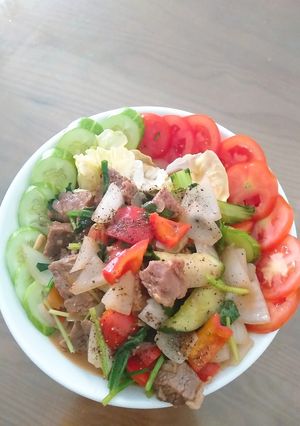 Hình của món Bò lúc lắc.