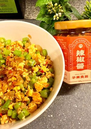 「子樂辣椒醬」辣椒炒雞蛋 的食譜成品照片