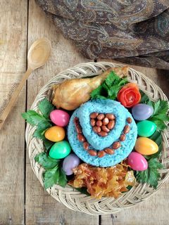Foto resep Sego Gurih Kembang Telang