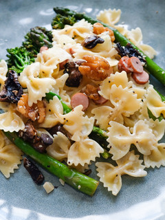 A picture of Pasta with Asparagus and Broccolini.