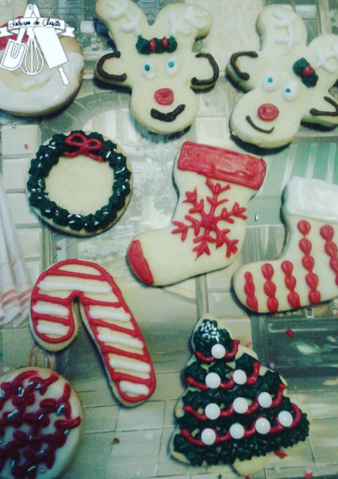 Una foto de Cookies navideñas