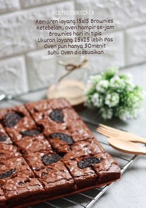 Foto resep Brownies Panggang Oreo
