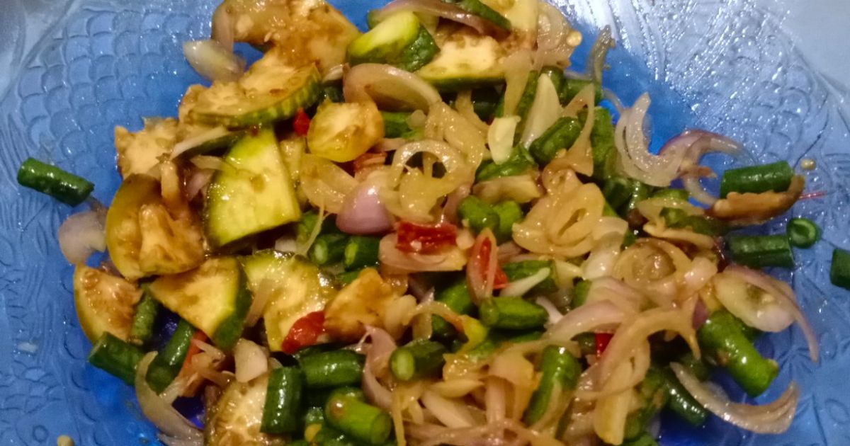 Sambal mattah terasi terong bulat
