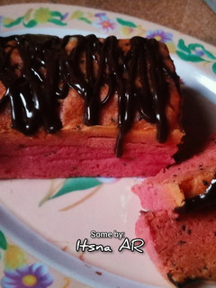 Foto resep Bolu Kukus Buah Naga Polmantul No Mixer Paling Simple