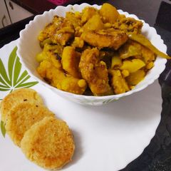 A picture of Chapor ghanto -a traditional bengali dish, it has been lost now.