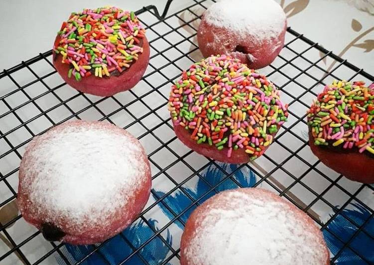 Resep Simple Dragon Fruit Donut, Enak Banget