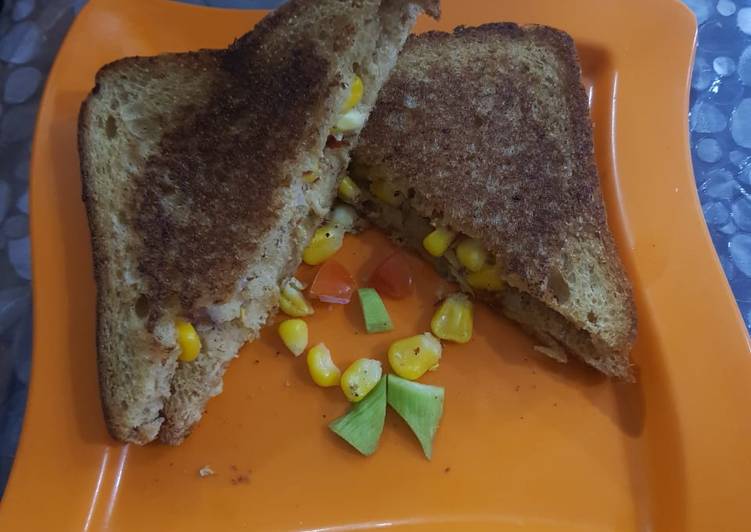 Recipe of Quick Sweetcorn sandwich