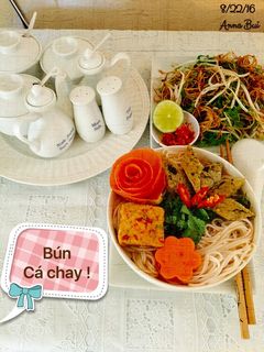 Hình của món Bún chả cá chay !.