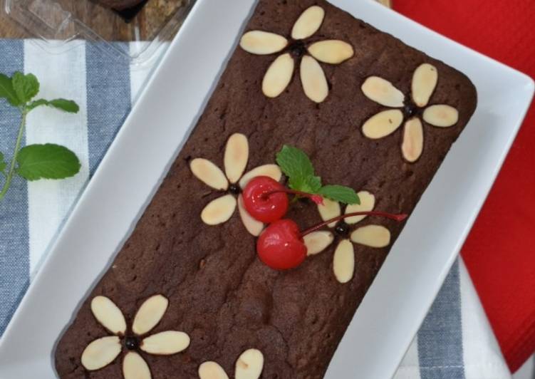 BROWNIES CHOCOLATE CHIPS ALMOND#BikinRamadhanBerkesan#KamisManis