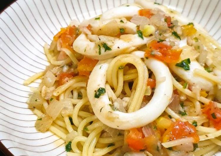 Spaghetti Calamari Aglio Olio