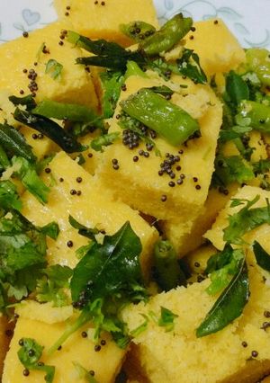 A picture of Dhokla.
