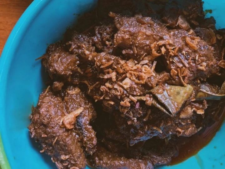Cara Gampang Menyiapkan Resep Rendang Daging Sapi sederhana ala Andin yang Sempurna Anti Ribet, Bisa Manjain Lidah