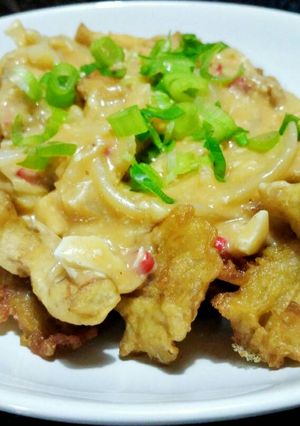 Foto resep Jamur Crispy Saus Telur Asin