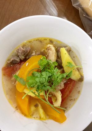 Hình của món Bò sốt vang.