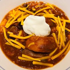 A picture of Crockpot Sweet Potato 🍠 Black Bean Chilli.