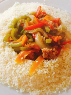 Una foto de Soja con verduras Garam Masala