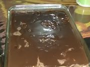 A picture of chocolate custard