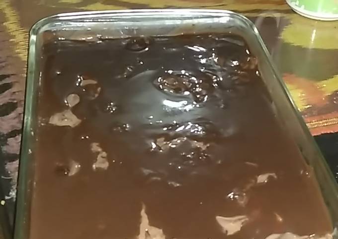 Double Chocolate Custard Pie-Pudding