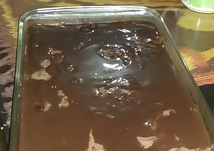 Easiest Way to Prepare Quick Double Chocolate Custard Pie-Pudding