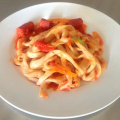 A picture of Homemade Fettuccine Pasta.