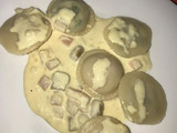 Sorrentinos rellenos de espinaca y jamón y queso con carusso